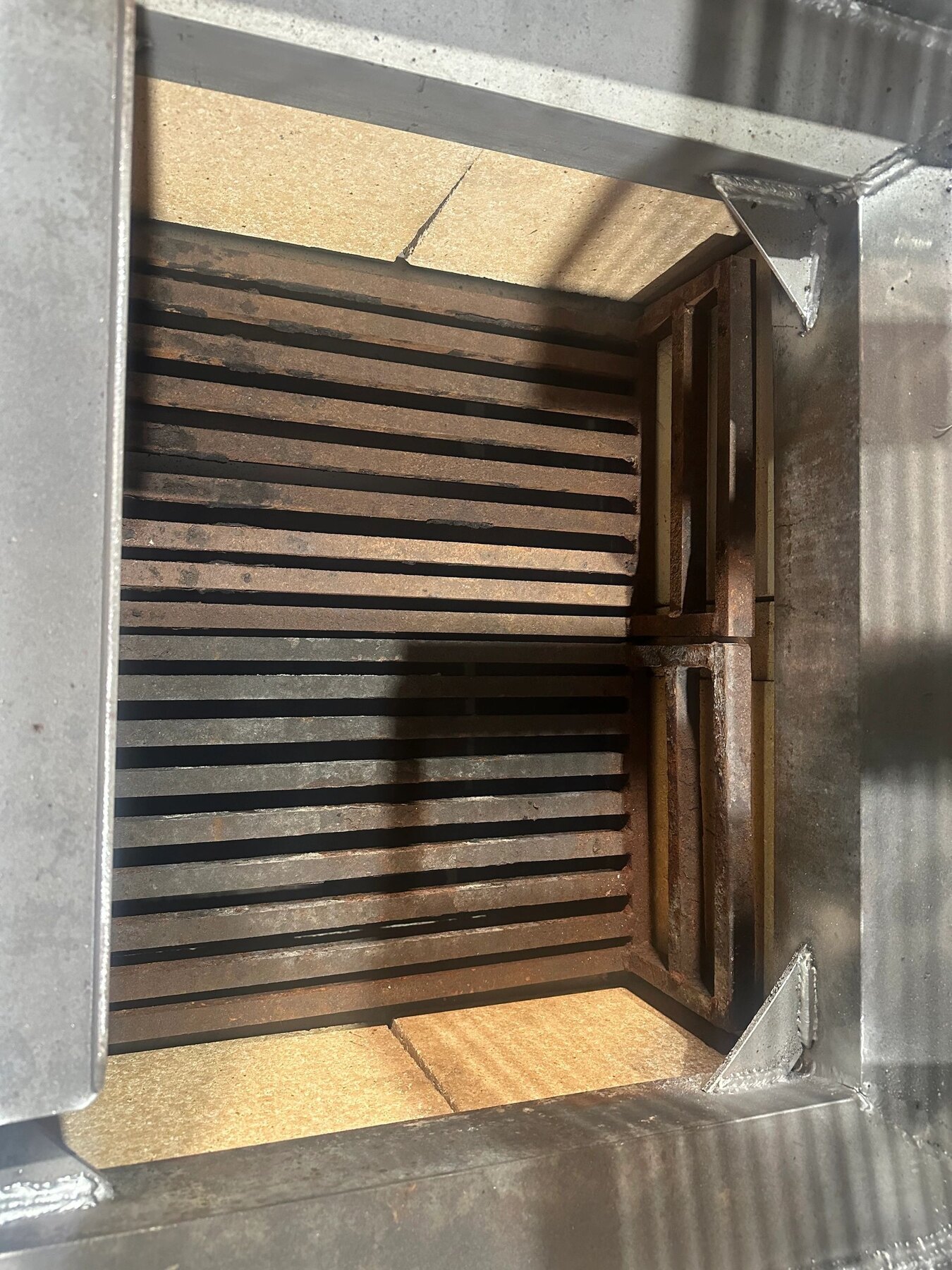 Custom removable grill grate fabricated by Cline's