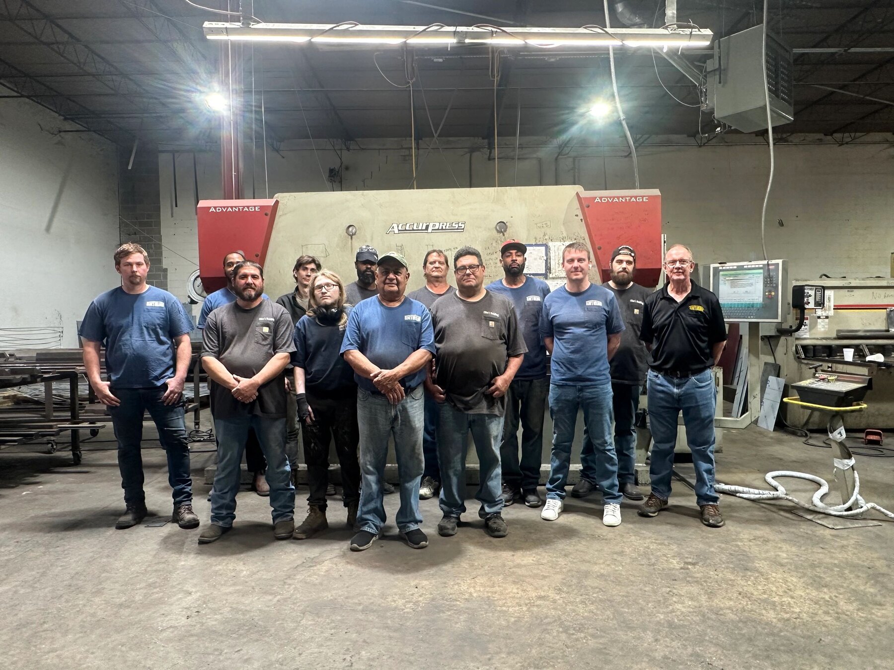 The Cline's Welding and Fabrication team in their Atlanta shop